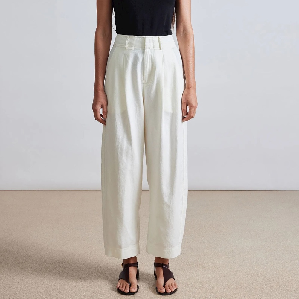 BARI CROP TROUSER, Cream